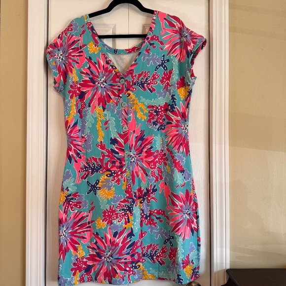 Lilly Pulitzer Anastasia Dress in Trippin & Sippin XL - Picture 4 of 5